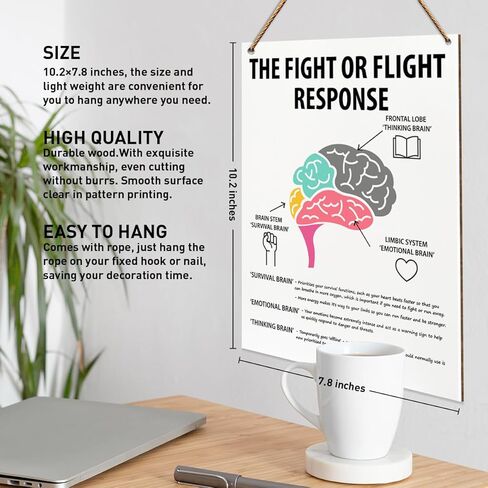 Therapy Office Wood Wall Decor, Mental Health Wall Art, Therapy School Counselor Therapist Social Worker Office Decoration Mental Health Classroom School Decor, The Body And Behavior in Kuwait