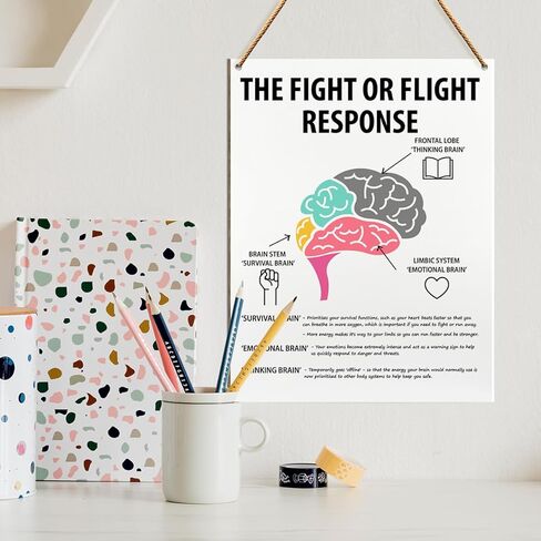 Therapy Office Wood Wall Decor, Mental Health Wall Art, Therapy School Counselor Therapist Social Worker Office Decoration Mental Health Classroom School Decor, The Body And Behavior in Kuwait