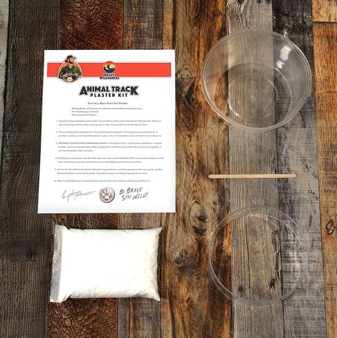 Brave Wilderness Animal Track Plaster Casting Kit for use on Animal Tracks and Footprints by Coyote Peterson in Saudi Arabia
