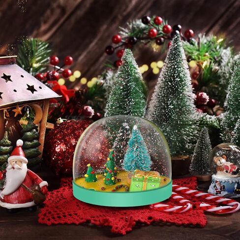 Karsspor Christmas Snow Globe Kit, 4 PCS Water Globe Making Kit with Complete Tools, Creative Christmas Arts and Crafts for Girls and Boys Ages 4-6-8-12 in Kuwait