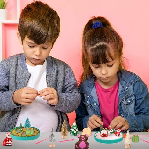 Karsspor Christmas Snow Globe Kit, 4 PCS Water Globe Making Kit with Complete Tools, Creative Christmas Arts and Crafts for Girls and Boys Ages 4-6-8-12 in Kuwait