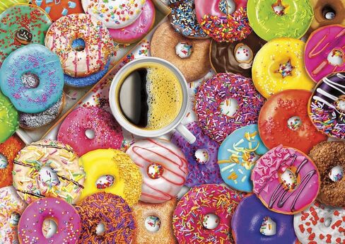Buffalo Games - Aimee Stewart - Coffee and Donuts by Aimee Stewart - 300 LARGE Piece Jigsaw Puzzle in Kuwait