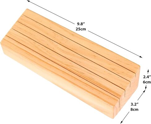 حامل بطاقات لعب خشبي من كلير هوكو - مجموعة من 2 منظم بطاقات - حرر يديك وشاهد جميع بطاقاتك - كاملة مع حزمة من بطاقات اللعب in Kuwait