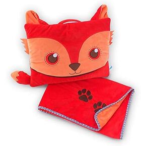 Pillowie - Cute Travel Pillow and Blanket Set - Portable Comfort Item for Children - Fox in Saudi Arabia