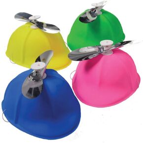 ArtCreativity Propeller Beanie Hats for Kids, Pack of 12, Plastic Hats with Spinning Propellers on Top, Silly Costume Accessories, Crazy Party Hats, Photo Booth Props, Fun Gag Gifts in Kuwait