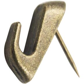 خطافات صور بتصميم دبوس ضغط نحاسي عتيق 0.9 انش × 0.9 انش لون بني in Kuwait