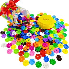 TOYLI Smart Coins 500 Pieces Interlocking Discs Set, Kids STEM Toys, Kindergarten Classroom Must Haves