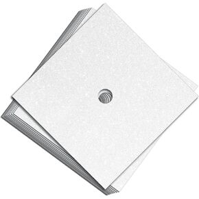 Glitter Heavyweight Premium Construction Paper for Grad Caps, 5 Sheets, DIY Grad Cap Decorations (White)