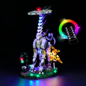 أضواء BrickBling لمجموعة بناء Lego Tall Neck 76989 (أضواء فقط، بدون Lego)، إضاءة DIY متوافقة مع Lego Horizon Forbidden West، إضاءة للإصدار الكلاسيكي من Lego Tallneck in Kuwait
