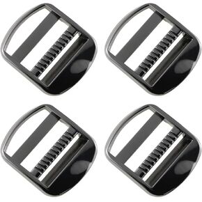 E-outstanding Tension Lock 4PCS 32mm/1.26Inch Black Adjustable Zinc Alloy Buckles Ladder Lock Slider for Backpack Strap Accessories in Saudi Arabia