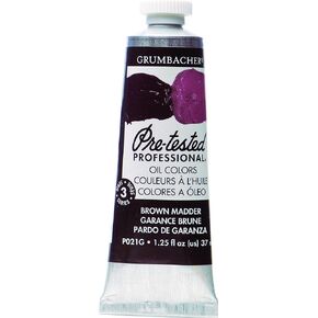 Grumbacher Pre-Tested Oil Paint, 37ml/1.25 Ounce, Raw Umber (P172G)