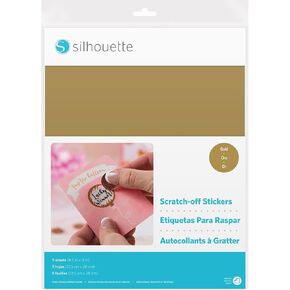 Silhouette America Media Print Printable Scratch Off Sticker Sheets 8.5"X11"