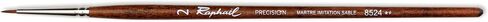 Raphael Precision 8524 Short Handle Brush, Retouching, 2/0, Natural in Saudi Arabia