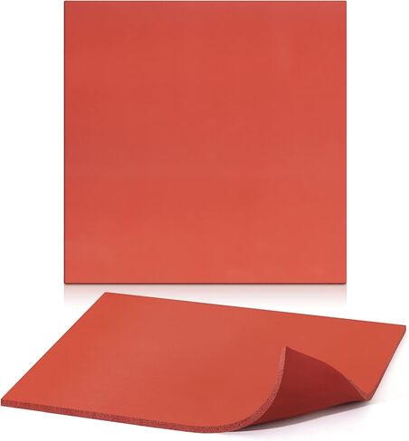 Frienda 2 قطعة 15 × 15 بوصة سيليكون حصيرة الحرارة للضغط الحراري 0.3 بوصة سميكة وسادة حصيرة الضغط الحراري لآلة نقل الحرارة وسادة الضغط الحراري وسادة استبدال الصحافة نقل الحرارة، أحمر in Kuwait