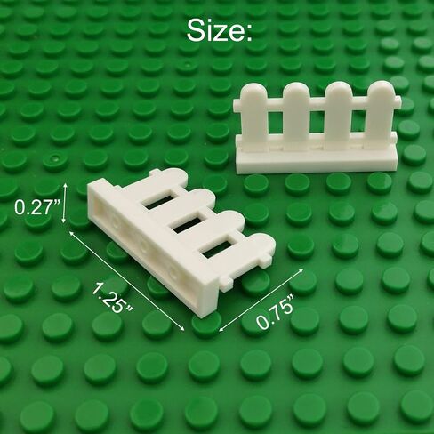 24pcs 1x8 Fences Building Block Toy Garden Farm Pieces Accessories in Saudi Arabia