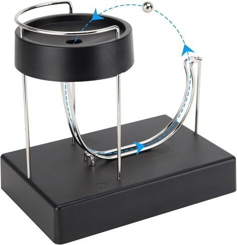 Electromagnetic Art Perpetual Motion Machine, Upgraded Silent Rolling Ball Perpetual Motion Simulator, Physical Science Teaching Toy, Office Home Mysterious Kinetic Art Decoration, Teacher's Day Gift in Kuwait