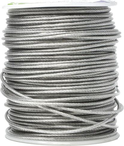 Mandala Crafts Heavy Duty Picture Hanging Wire from Coated Stainless Steel for Pictures, Mirrors, Frames, Art; 1.5mm, 164 FT 110 LB in Saudi Arabia