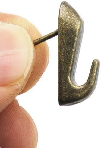 Antique Brass Push Pin Style Picture Hooks (12 - Pack) in Kuwait