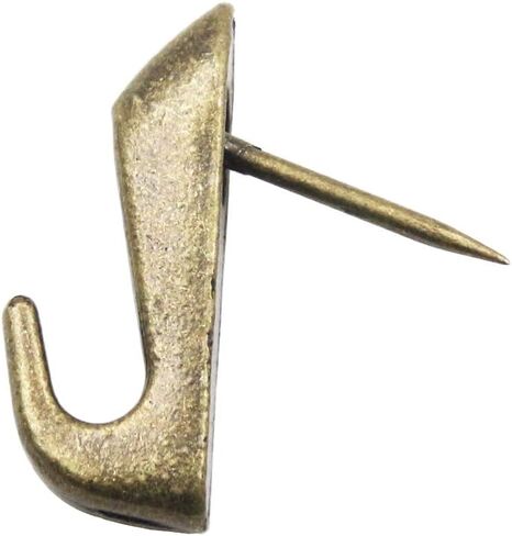 Antique Brass Push Pin Style Picture Hooks (12 - Pack) in Kuwait