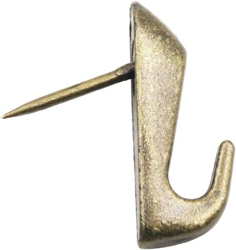 Antique Brass Push Pin Style Picture Hooks (12 - Pack) in Kuwait