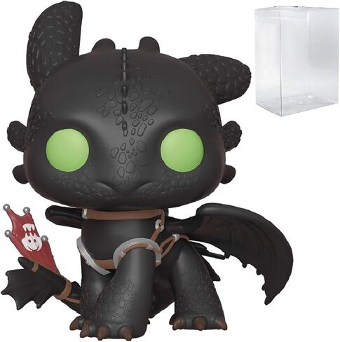 How to Train Your Dragon 3: The Hidden World - Toothless Funko Pop! Vinyl Figure (Bundled with Compatible Pop Box Protector Case), Multicolor, 3.75 inches in Saudi Arabia