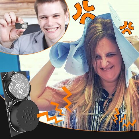 ROLWAY Noise Maker Prank (2 Pack), Cricket Pranks for Adults Annoying Noise Maker for Kids Adults, Noise Machines Pranks Sound Stuff Practical Joke, Office, School, Black in Kuwait