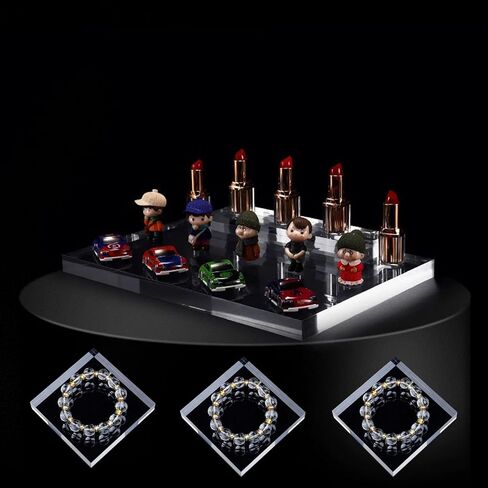 7 قطع من كتل الأكريليك أدوات كتلة الختم الواضحة من الأكريليك حامل عرض مجوهرات من الأكريليك قاعدة مصقولة من الأكريليك حامل عرض مستحضرات التجميل حامل مسطح لحرف سكرابوكينغ الزفاف in Kuwait