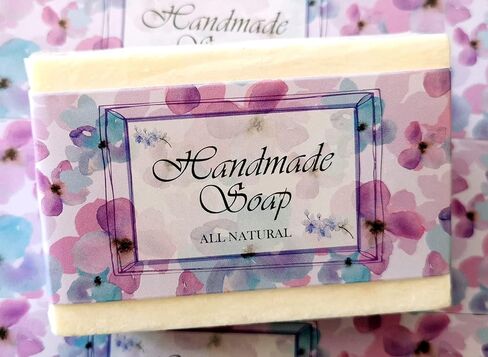 Wrap Paper Tape for Homemade Soap Bar Handmade Products Horizontal Set (H2- Black Marble) in Saudi Arabia