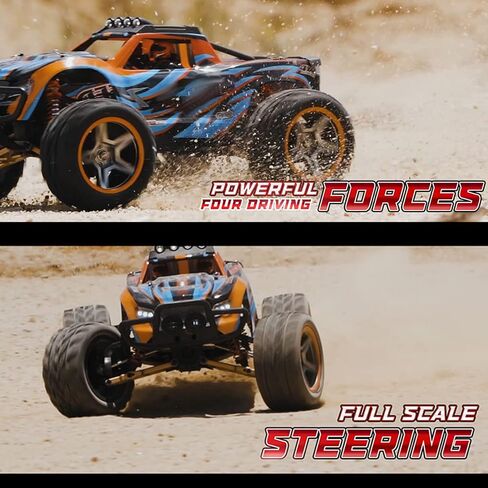 سيارة GoolRC WLtoys 104009 RC، سيارة تحكم عن بعد بمقياس 1:10، شاحنة RC عالية السرعة 45 كم/ساعة، 2.4 جيجا هرتز لجميع التضاريس، سيارة كهربائية للتسلق مع بطاريتين للأطفال والكبار in Saudi Arabia