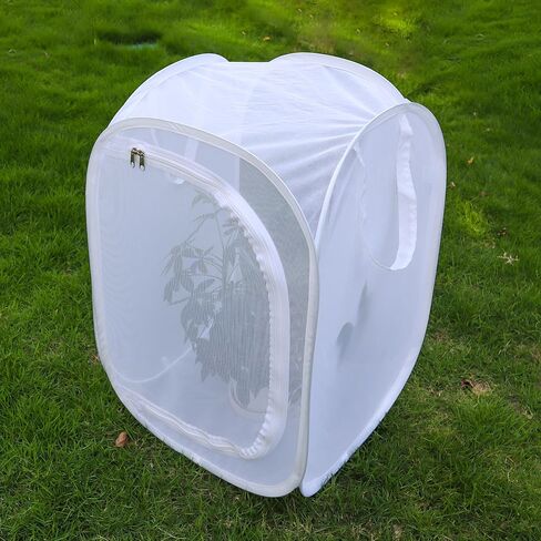 Pop-up Insect and Butterfly Habitat Cage Terrarium Clear Mesh Enclosure - 16" x 16" x 24" in Saudi Arabia