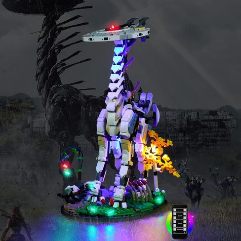 أضواء BrickBling لمجموعة بناء Lego Tall Neck 76989 (أضواء فقط، بدون Lego)، إضاءة DIY متوافقة مع Lego Horizon Forbidden West، إضاءة للإصدار الكلاسيكي من Lego Tallneck in Kuwait