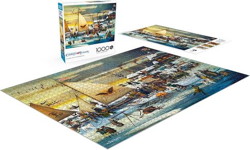 Buffalo Games - Charles Wysocki - Ice Riders on The Chesapeake Bay - 1000 Piece Jigsaw Puzzle for Adults Challenging Puzzle Perfect for Game Nights - Finished Size is 26.75 x 19.75 in Saudi Arabia