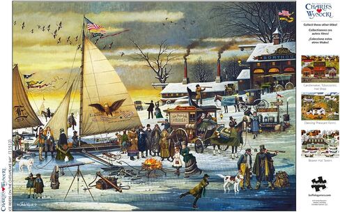 Buffalo Games - Charles Wysocki - Ice Riders on The Chesapeake Bay - 1000 Piece Jigsaw Puzzle for Adults Challenging Puzzle Perfect for Game Nights - Finished Size is 26.75 x 19.75 in Saudi Arabia