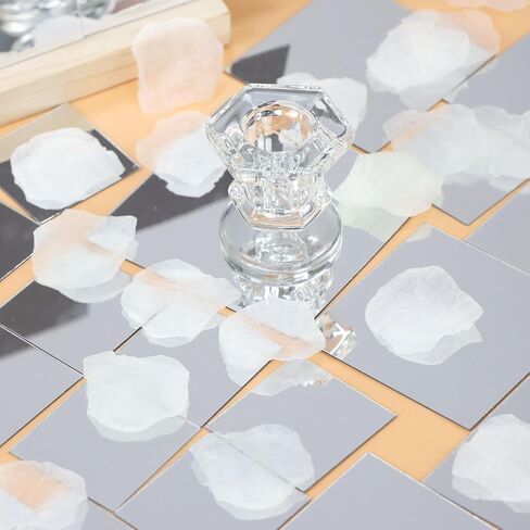 ZWIN 20PCS Mini Square Mirror Tiles, 2 x 2 inches Acrylic Small Tiny Mirror Self Adhesive, Flexible Mirror Sheets Self Adhesive for DIY Crafts Art Projects Supplies Home Decoration in Kuwait