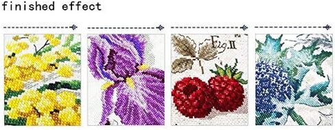 Joyautum أدوات المطبخ لوحات الكرتون عد عبر الابره مجموعات 14ct 11ct عبر الابره مجموعة DIY التطريز التطريز ديكور المنزل جديد (14ct قماش فارغ) in Kuwait