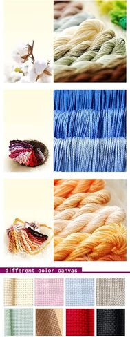 Joyautum أدوات المطبخ لوحات الكرتون عد عبر الابره مجموعات 14ct 11ct عبر الابره مجموعة DIY التطريز التطريز ديكور المنزل جديد (14ct قماش فارغ) in Kuwait