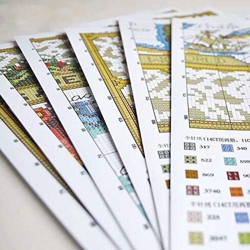 Joyautum أدوات المطبخ لوحات الكرتون عد عبر الابره مجموعات 14ct 11ct عبر الابره مجموعة DIY التطريز التطريز ديكور المنزل جديد (14ct قماش فارغ) in Kuwait