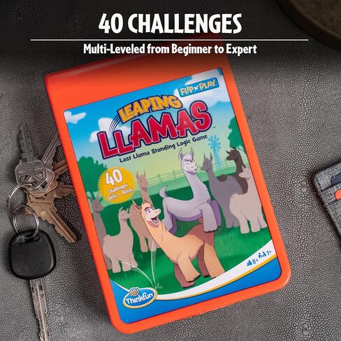 ThinkFun Flip N' Play: Leaping Llamas Travel Logic Game for Road Trips, Plane Rides, and Vacations in Saudi Arabia