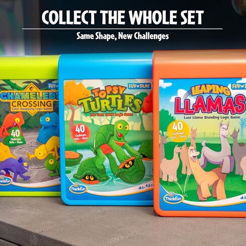 ThinkFun Flip N' Play: Leaping Llamas Travel Logic Game for Road Trips, Plane Rides, and Vacations in Saudi Arabia