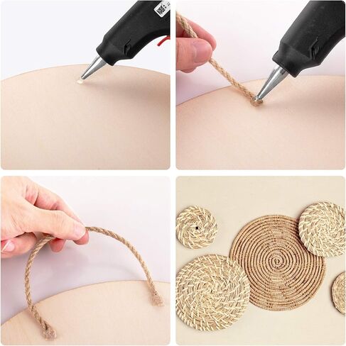 12 قطعة من الخشب المستدير، دوائر خشبية غير مكتملة جوكتوب مقاس 12 انش للحرف اليدوية، اقراص شرائح خشبية دائرية فارغة سميكة لحرق الخشب والطلاء وشماعات الباب وقواعد الاكواب وديكور المنزل in Kuwait