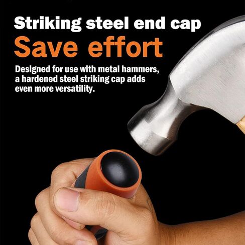 كسيبي مجموعة ازميل خشبية احترافية 312130، شفرات منغنيز كروم فاخرة لاعمال النجارة والنحت ومقابض ناعمة مع غطاء طرفي من الستيل من 4 قطع in Kuwait