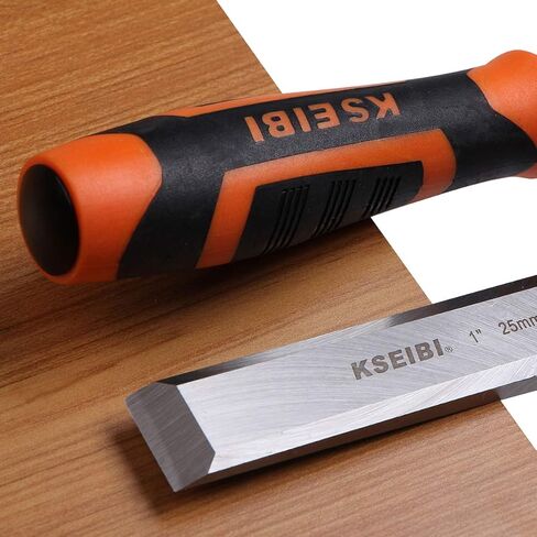 كسيبي مجموعة ازميل خشبية احترافية 312130، شفرات منغنيز كروم فاخرة لاعمال النجارة والنحت ومقابض ناعمة مع غطاء طرفي من الستيل من 4 قطع in Kuwait