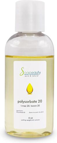 Soapeauty POLYSORBATE 20 T-MAZ 20, TWEEN 20 | 100% Pure Cosmetic Grade Solubilizer Surfactant & Emulsifier | (16 oz) in Kuwait