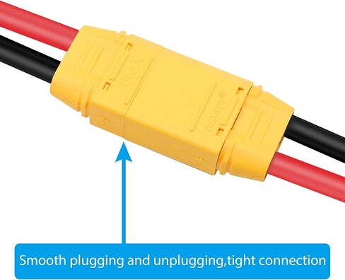 RIIEYOCA XT90 ذكر إلى XT90 موصل قابس أنثى، XT90 1M/3.3ft 10AWG سلك تمديد، لبطارية ليبو RC طائرة بدون طيار FPV نموذج طائرة كبيرة in Kuwait