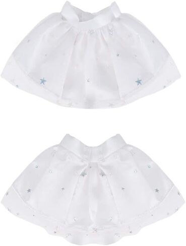 E-TING 3 قطع فستان ملابس سانتا لدمية قزم إكسسوارات عيد الميلاد (تنورة بيضاء + تنورة منقطة خضراء + تنورة مخططة باللون الأحمر والأبيض) in Kuwait