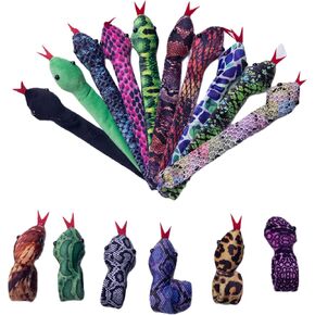 Birostiana الأفعى صفعة الأساور 16pcs الحيوان صفعة سوار الزواحف حزب زينة عيد الفصح هالوين عيد الميلاد حزب تفضل للبنين بنات in Kuwait