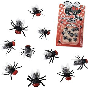 10 × ذباب وهمي من لافينج سميث - ذباب بلاستيكي صغير واقعي - حشرات ومقالب حشرات مرحة للبالغين والأطفال - ألعاب ذبابة صغيرة للكمامات وهدايا الحفلات والأشياء المزحة in Kuwait