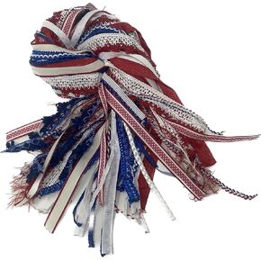 Patriotic Decorations Ribbons for Crafts Assorted Ribbon Red White and Blue Ribbon Fourth of July Decorations Outdoor Patriotic Ribbon Memorial Day Party Decorations Fabric Ribbon Surprise Mix 30 Yard in Saudi Arabia
