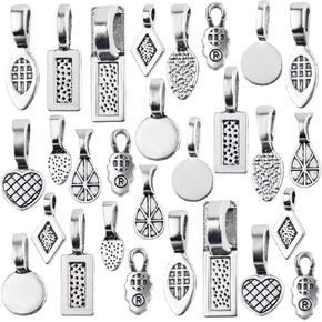 دلايات من خليط معدني من خليط معدني من خليط معدني بتصميم كابوشون من الزجاج لصنع القلائد والاساور والمجوهرات، 100 غرام in Kuwait