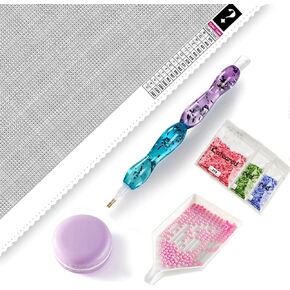 CATEARED Mystery Diamond Painting Kit for Adults, Unknown Picture 5D Diamond Art Kit with Full Accessories Paint by Numbers for DIY Craft Wall Decor (Square Drills,Random Size)